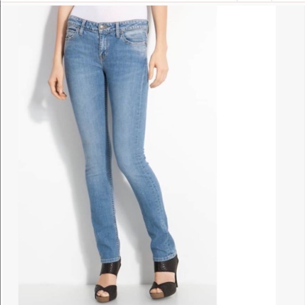 Vince Slim Straight Mid -Rise Jeans size 29